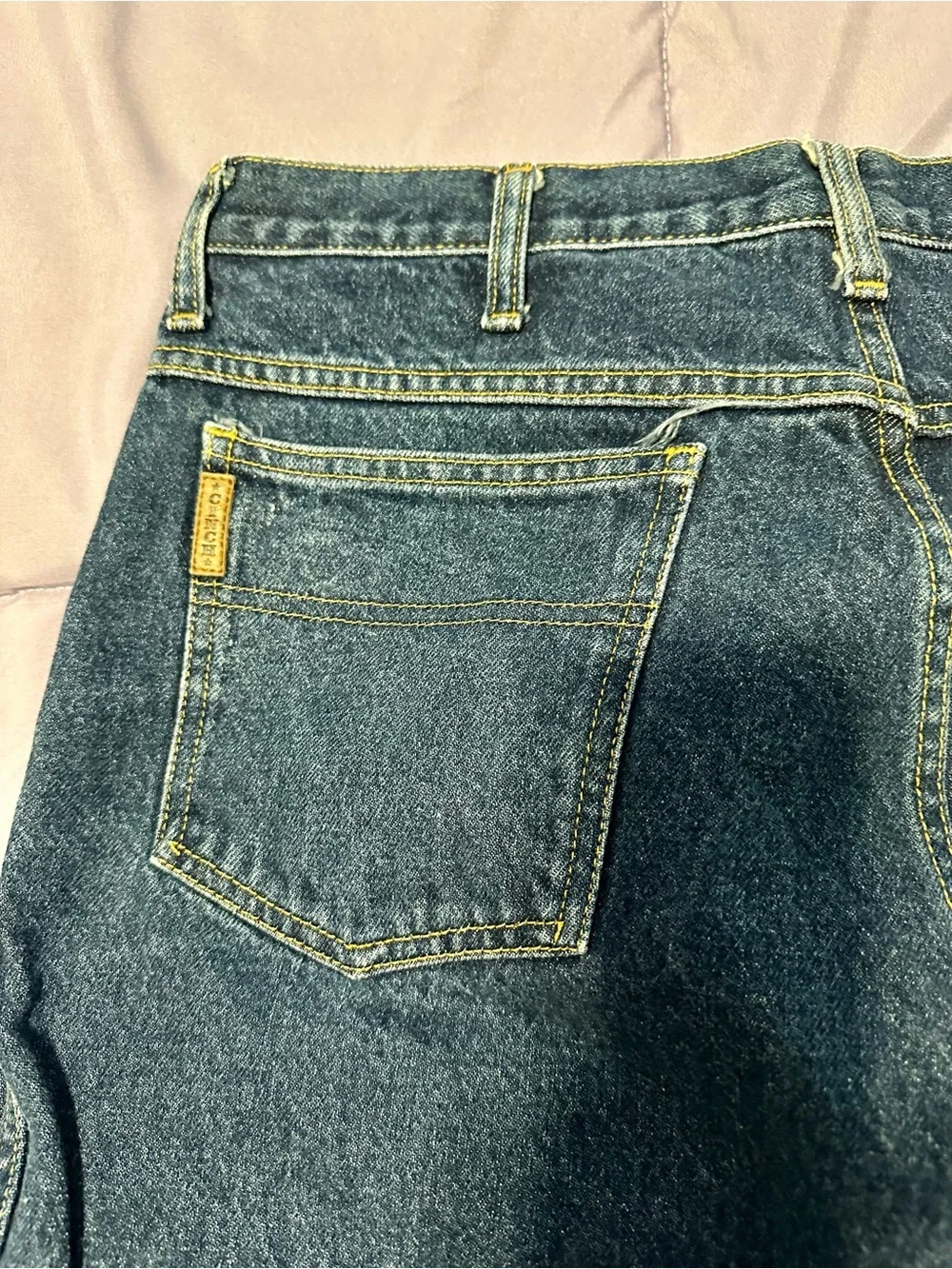 Men’s Cinch Green Label Denim Jeans Tag with Gold Stitching Detail